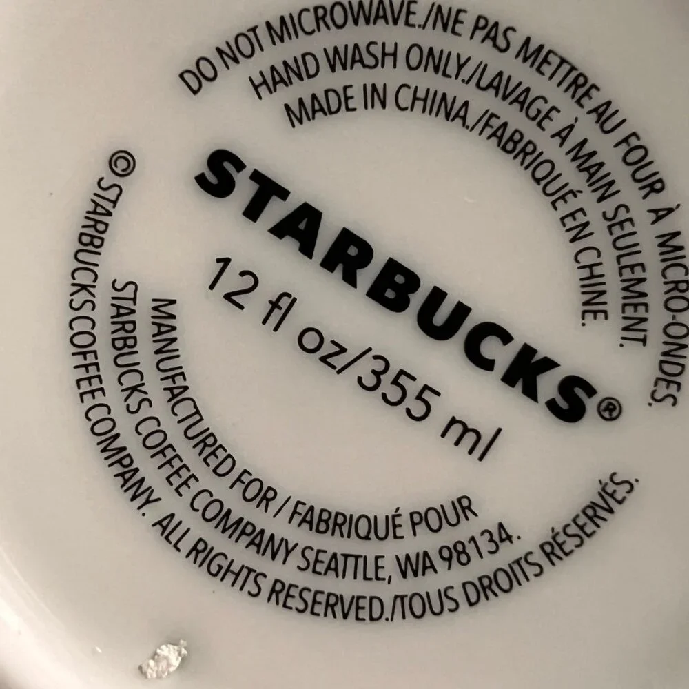 Starbucks Washington State Local Collection Double Wall Ceramic Traveler Mug12oz